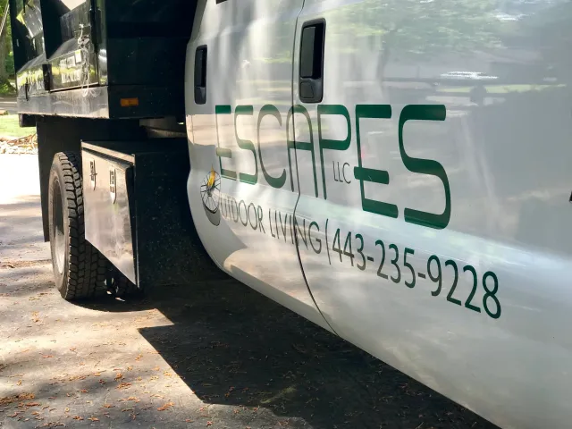 Escapes Outdoor Living crew and equipment in Salisbury, MD